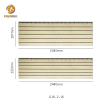 Industrial Grooved Wooden Timber Acoustic Panel